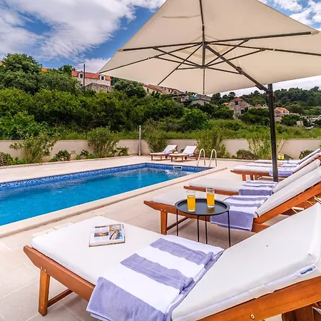 Seaside Luxury With A Swimming Pool Splitska, Brac - 23815 Villa